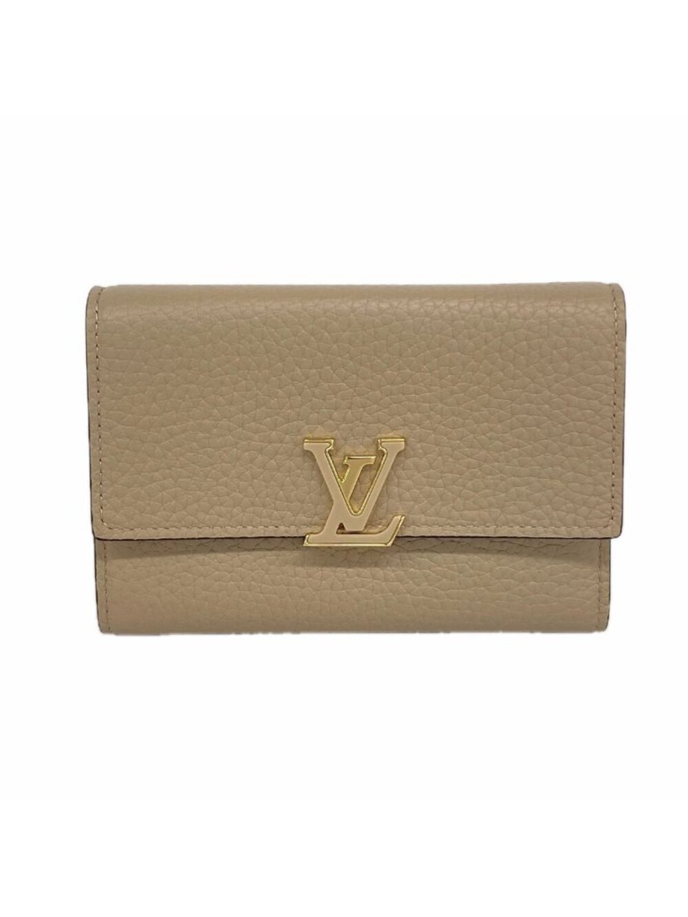 Louis Vuitton Trifold Wallet Portefeuille Capucines Compact Galet